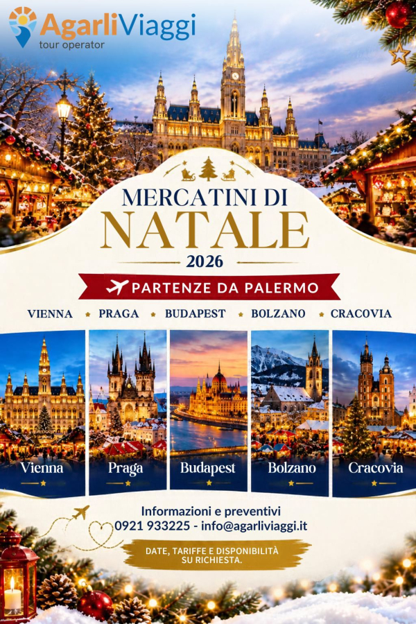 Mercatini di Natale 2026 - Partenza da Palermo