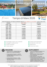 Villaggio Club Dolomiti sul Mare**** - Punta Safò (VV)