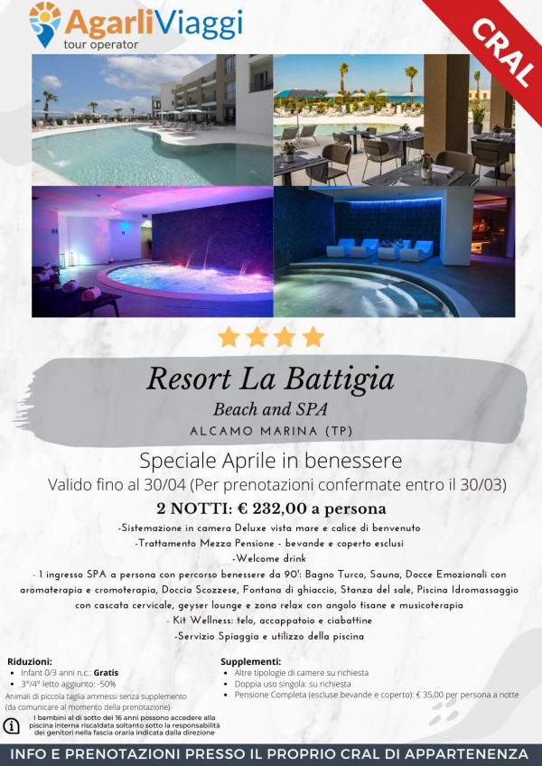 Resort La Battigia**** - Alcamo Marina (TP)     Beach and SPA