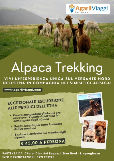 Alpaca Trekking - Escursione alle pendici dell'Etna