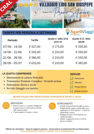 Villaggio Lido San Giuseppe**** - Briatico (VV)