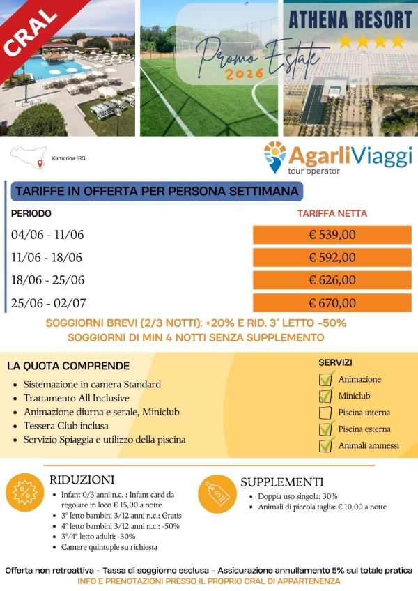 Athena Resort**** - Kamarina (RG)