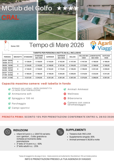 MClub del Golfo**** - Sorso (SS)