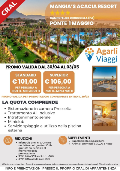Mangia's Acacia Resort**** - Campofelice di Roccella (PA)