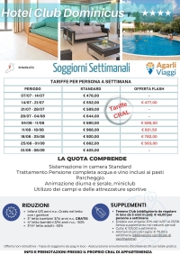 Hotel Club Dominicus****  Settimane Promo