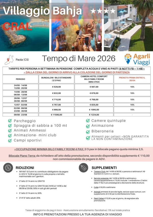 Villaggio Bahja**** - Paola (CS)