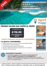Alborèa Ecologe Resort**** - Castellaneta Marina (TA)