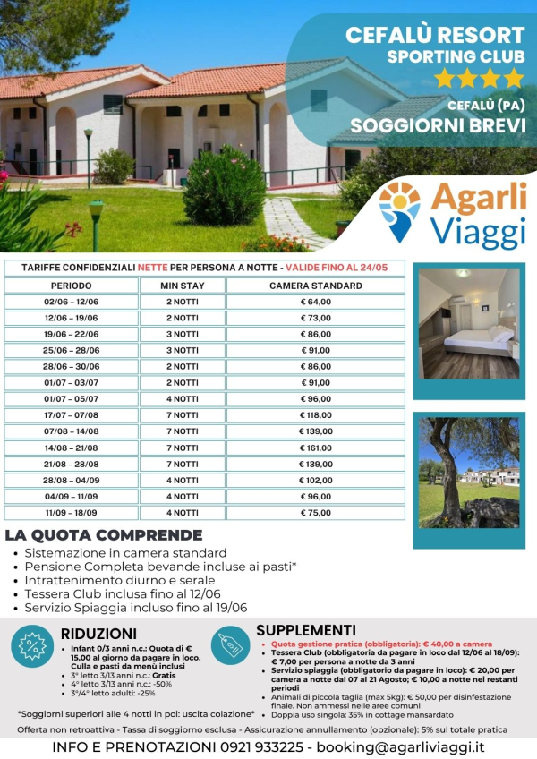 Cefal&ugrave; Resort**** - Cefal&ugrave; (PA)