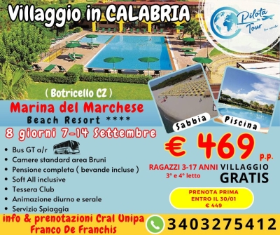 Marina del Marchese Beach Resort**** - Botricello (CZ)