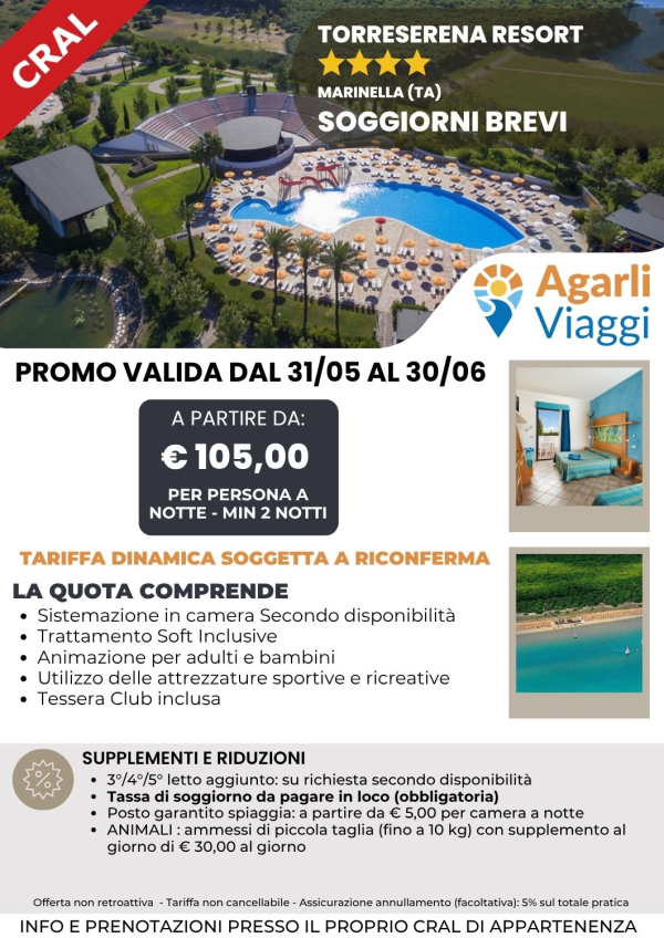 Torreserena Resort**** - Marinella (TA)
