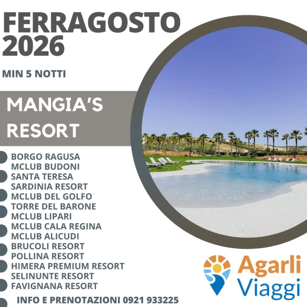 Mangia's Resort - Ferragosto 2026