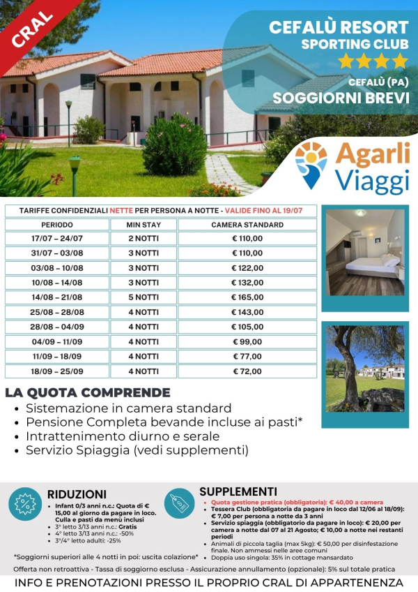 Cefal&ugrave; Resort Sporting Club**** - Cefal&ugrave; (PA)
