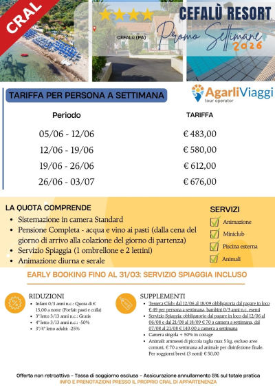 Cefal&ugrave; Resort**** - Cefal&ugrave; (PA)