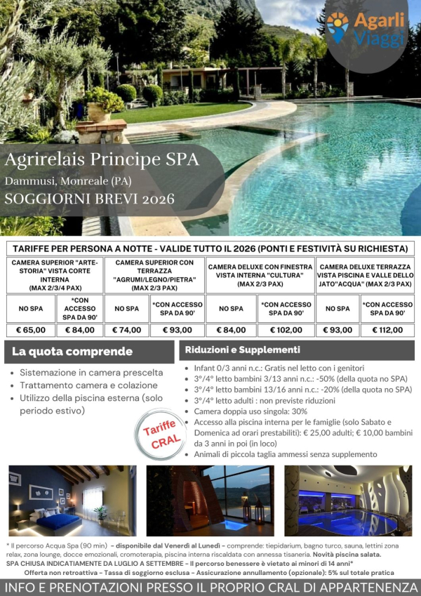 Agrirelais Principe SPA - Dammusi, Monreale (PA)