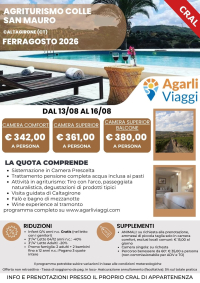 Agriturismo Colle San Mauro - Caltagirone (CT)    Ferragosto 2026