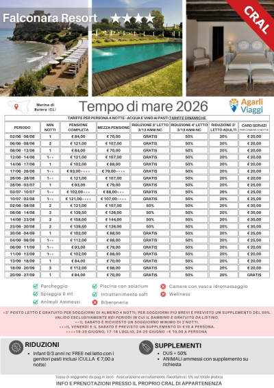 Falconara Resort**** - Marina di Butera (CL)