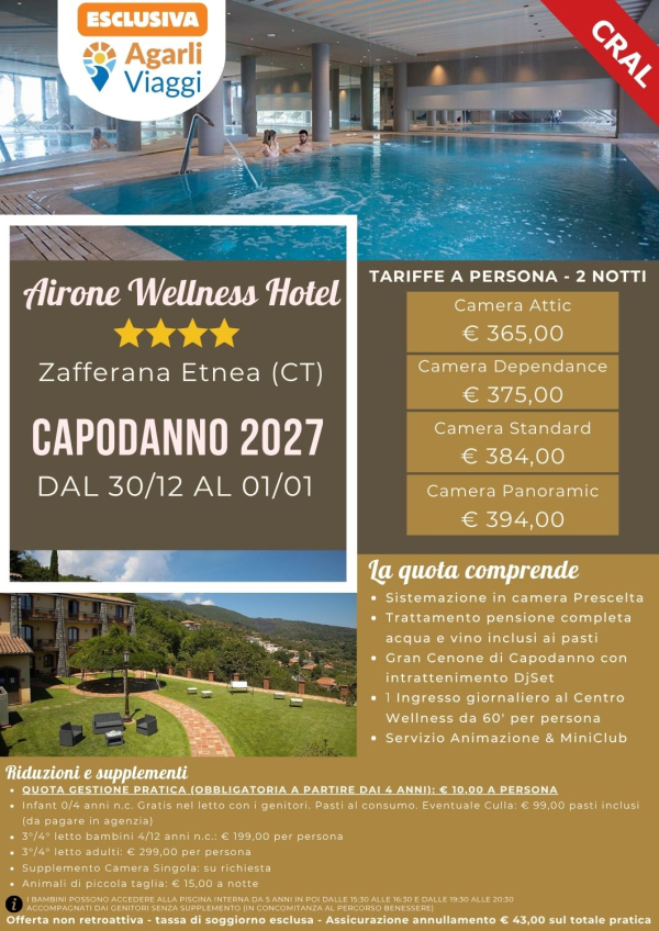 Airone Wellness Hotel**** - Zafferana Etnea (CT)