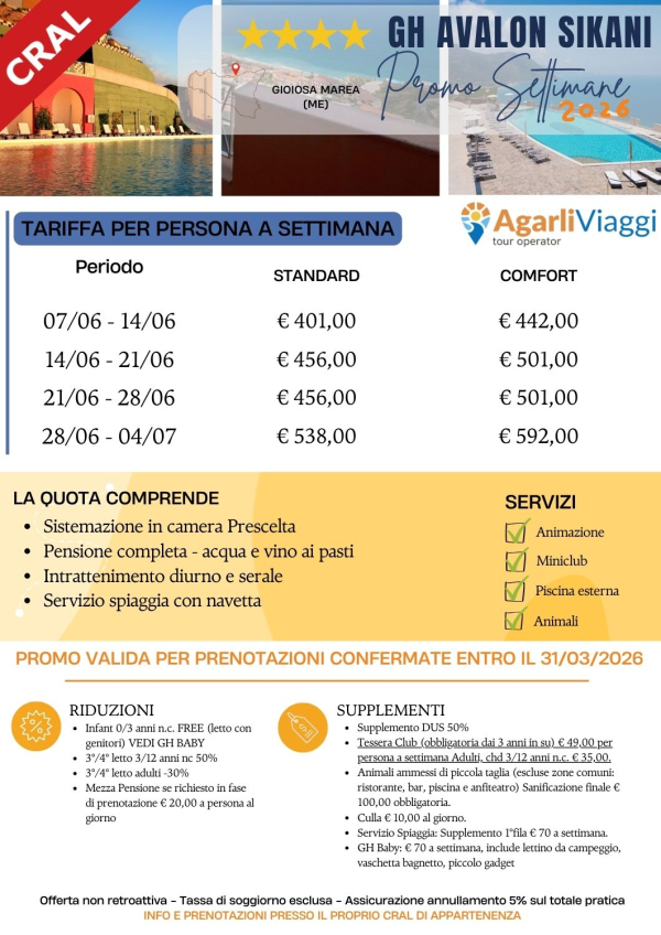 GH Avalon Sikani**** - Gioiosa Marea (ME)