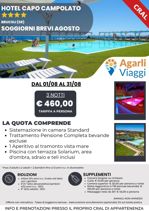 Hotel Capo Campolato**** - Brucoli (SR)