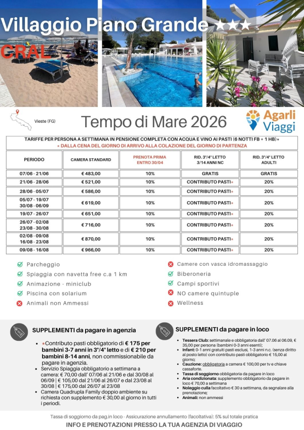 Villaggio Piano Grande*** - Vieste (FG)