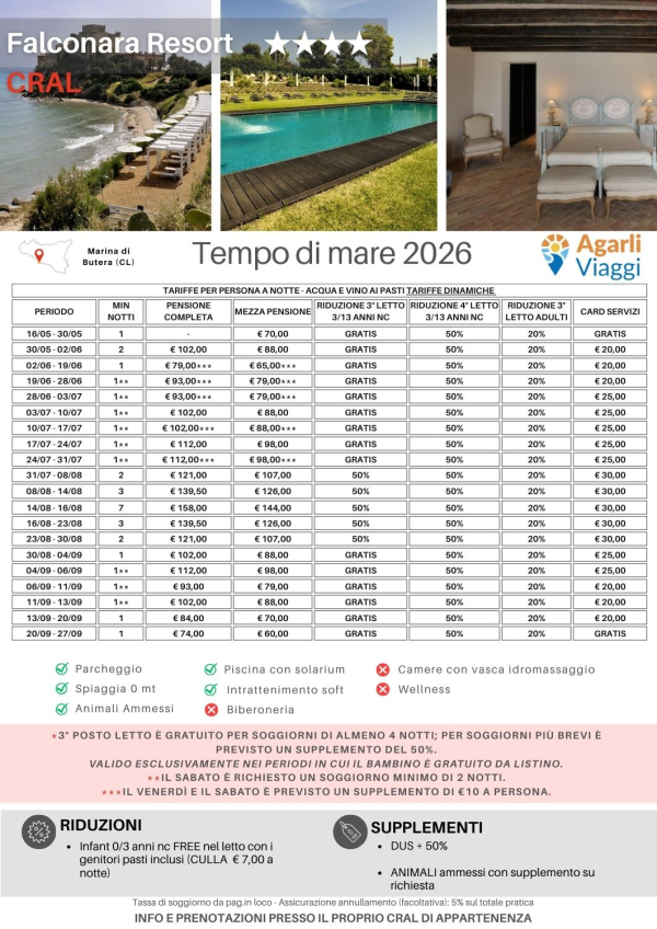 Falconara Resort**** - Marina di Butera (CL)