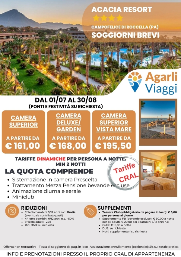 Acacia Resort**** - Soggiorni Brevi