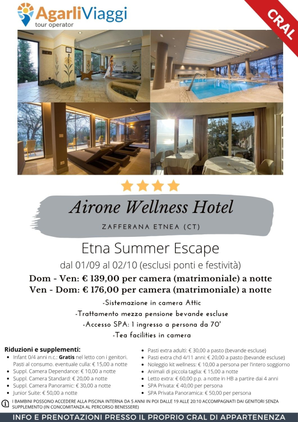 Airone Wellness Hotel**** - Zafferana Etnea (CT)